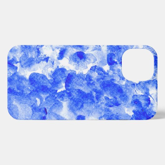 Blue and white i-Phone Case iPhone Hülle (Rückseite (Horizontal))