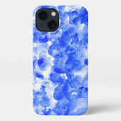 Blue and white i-Phone Case iPhone Hülle (Rückseite)