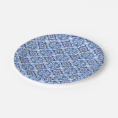Blue and White Italian tile Plate Pappteller (Schrägansicht)