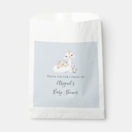 Blue and White Llama Baby Boy Dusche Geschenktütchen