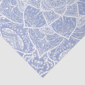 Blue and White Mandala - Loergano in Blueberry Seidenpapier (Ausschnitt)