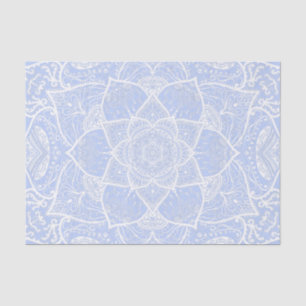 Blue and White Mandala - Loergano in Juniper Berry Seidenpapier