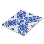 Blue and White Mediterranean Patterned Fliese (Seite)