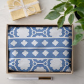 Blue and White Modern Bone Inlay Decoupage Paper Seidenpapier (Geschenk)