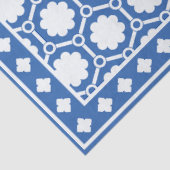 Blue and White Modern Bone Inlay Decoupage Paper Seidenpapier (Ausschnitt)