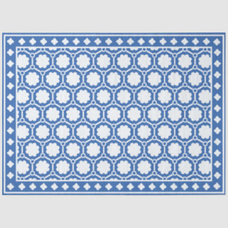 Blue and White Modern Bone Inlay Decoupage Paper Seidenpapier