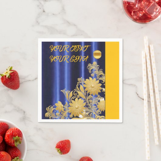 , Blue and White Napkin , ,Blue White Napkins für Serviette (Beispiel)