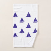 Blue and White Nautical Badhandtuch Set (Handtuch)