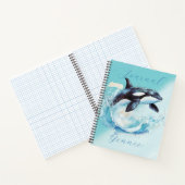 Blue and White Ocean Beach Nautical Notizblock (Innenseite)