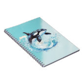 Blue and White Ocean Beach Nautical Notizblock (Rechte Seite)