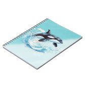 Blue and White Ocean Beach Nautical Notizblock (Linke Seite)