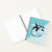 Blue and White Ocean Beach Nautical Notizblock (Innenseite)