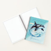 Blue and White Ocean Beach Nautical Notizblock (Innenseite)