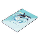 Blue and White Ocean Beach Nautical Notizblock (Linke Seite)