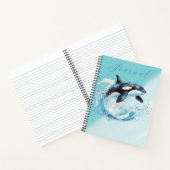 Blue and White Ocean Beach Nautical Notizblock (Innenseite)