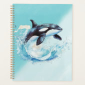 Blue and White Ocean Beach Nautical Planer (Vorderseite)