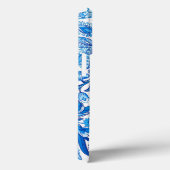 Blue and White Paisley Case-Mate iPhone Hülle (Rückseite / Rechts)