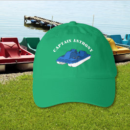 Blue and White Pedal Boat Personalized Graphic Truckerkappe