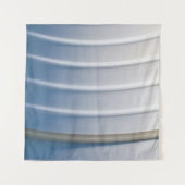 Blue and white plastic container wandteppich (Vorderseite (Horizontal))