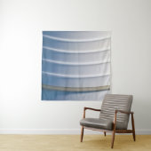 Blue and white plastic container wandteppich (Beispiel (Horizontal))