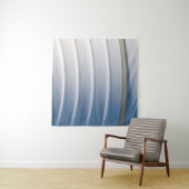 Blue and white plastic container wandteppich (Beispiel)