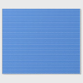 Blue and White Polka Dot Geschenkpapier (Flach)
