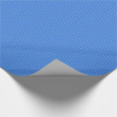 Blue and White Polka Dot Geschenkpapier (Ecke)