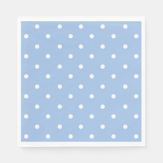 Blue and White Polka Dot Serviette (Vorderseite)