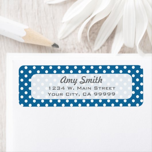 Blue and White Polka Dots (Insitu)