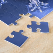 Blue and White Real Snowflake Hard Jigsaw Puzzle (Seite)