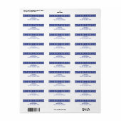 Blue and White Snowflake Address Label #HolidayZ (Vorne)