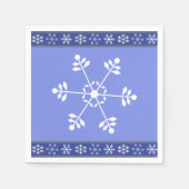 Blue and White Snowflake Napkin #HolidayZ Serviette (Vorderseite)