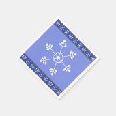Blue and White Snowflake Napkin #HolidayZ Serviette (Ecke)