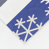 Blue and White Snowflake Throw #HolidayZ Fleecedecke (Ecke)