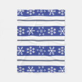 Blue and White Snowflake Throw #HolidayZ Fleecedecke (Vorderseite)