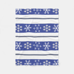 Blue and White Snowflake Throw #HolidayZ Fleecedecke