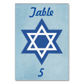 Blue and White Star von David Tischnummer (Rückseite)