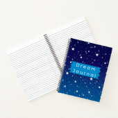 Blue and White Stars und Sky Dream Journal Notizblock (Innenseite)