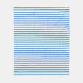 Blue and White Striped Fleecedecke (Vorderseite)