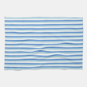 Blue and White Striped Geschirrtuch (Horizontal)