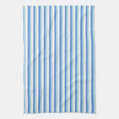 Blue and White Striped Geschirrtuch (Vertikal)