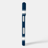 Blue and White Stripes Basketball Jersey Case-Mate iPhone Hülle (Rückseite / Rechts)