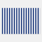Blue and White Stripes Geschenkpapier Set (Vorderseite 2)
