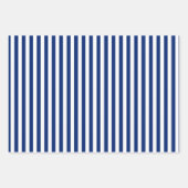 Blue and White Stripes Geschenkpapier Set (Vorderseite)