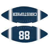 Blue and White Stripes Jersey Football (Paneele)