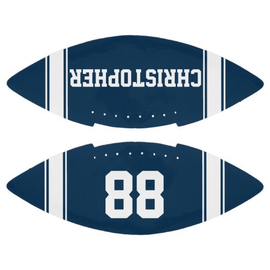 Blue and White Stripes Jersey Football (Paneele)