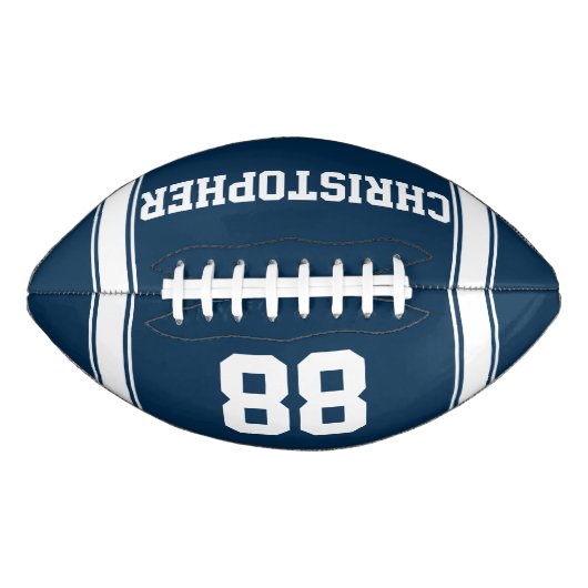 Blue and White Stripes Jersey Football (Vorderseite)