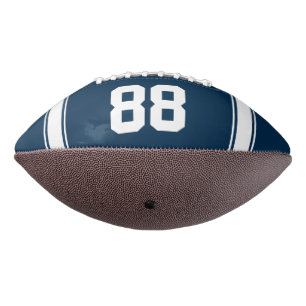 Blue and White Stripes Jersey Football