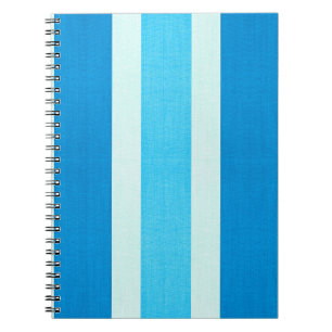 Blue and White Stripes Notizblock