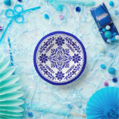 Blue and White Talavera Three Pappteller (Party)